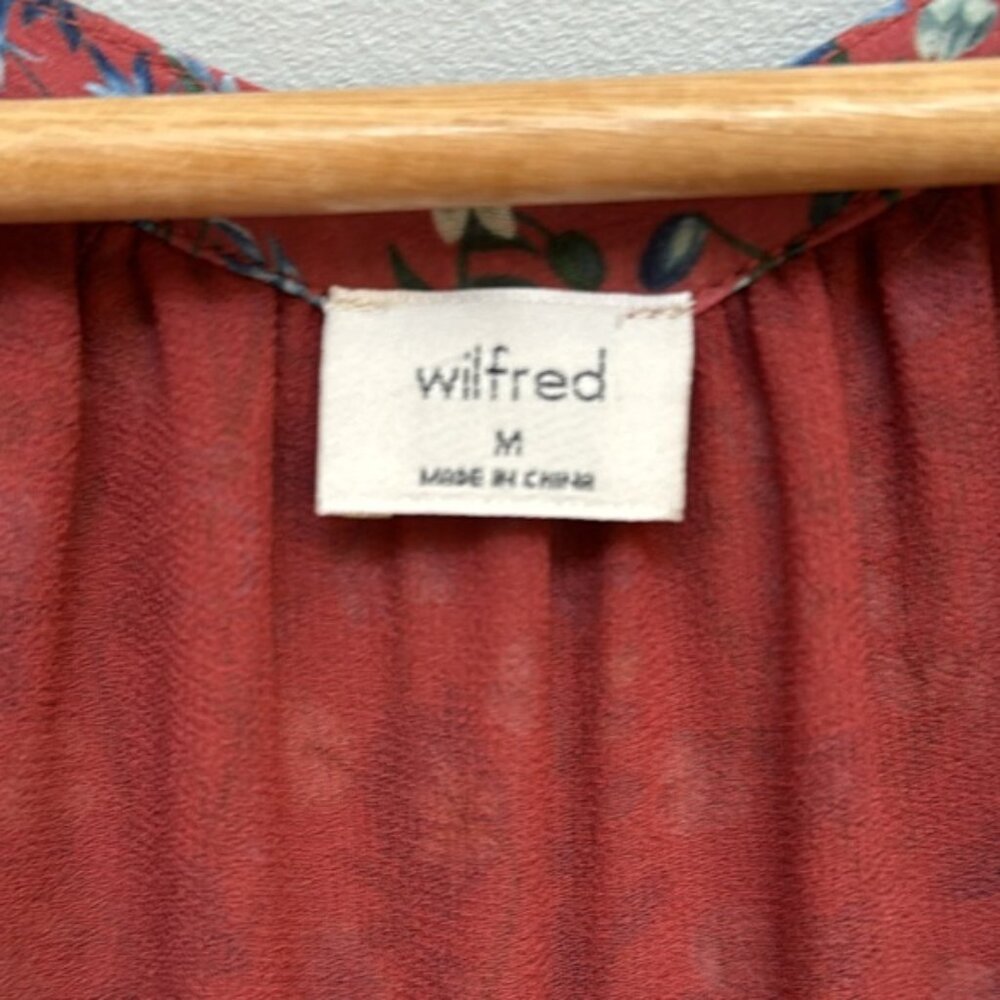 Aritzia Wilfred Floral Sleeveless Chanson Blouse Size M - Picture 6 of 9